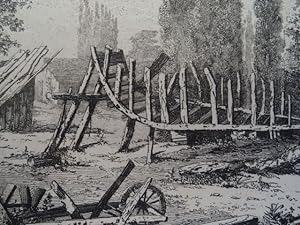 (1844 - 1914). Schiffswrack. Radierung, 1873. Unten links in der Platte signiert und datiert. 22 ...