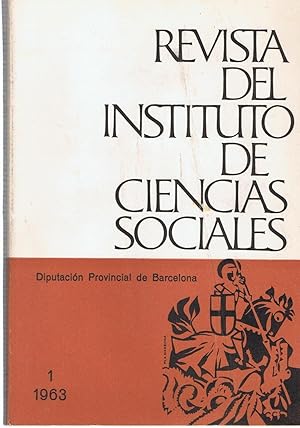 Seller image for REVISTA DEL INSTITUTO DE CIENCIAS SOCIALES. N 1. 1963 for sale by Librera Torren de Rueda