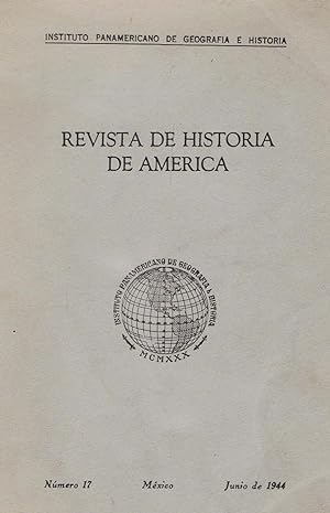 Imagen del vendedor de REVISTA DE HISTORIA DE AMRICA. N 17. Junio de 1944 a la venta por Librera Torren de Rueda