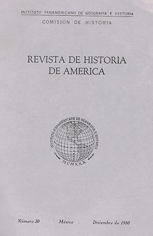 Imagen del vendedor de REVISTA DE HISTORIA DE AMRICA. N 30. Diciembre 1950. a la venta por Librera Torren de Rueda