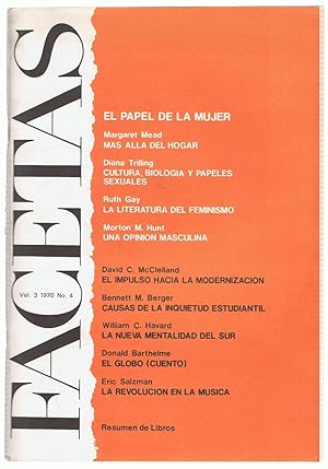 Seller image for FACETAS. Vol. 3. N 4. 1970. for sale by Librera Torren de Rueda