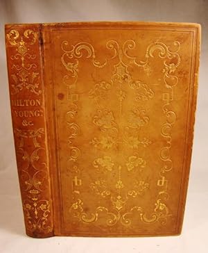 The POETICAL WORKS Of MILTON, YOUNG, GRAY, BEATTIE, And COLLINS. Victorian full gilt decorated le...