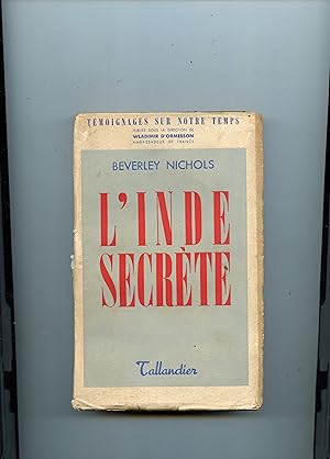 L'INDE SECRETE. Version française de Renée Jourdain.