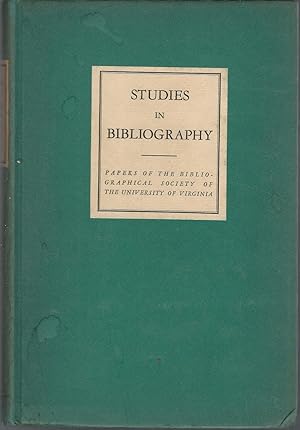 Seller image for Studies in Bibliography: Papers of the Bibliographial Society of Tthe Universty of Virginia: Volume Six (6) for sale by Dorley House Books, Inc.