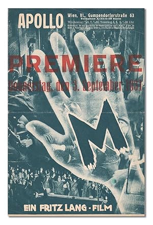 Seller image for M - ORIGINAL AUSTRIAN PREMIERE PROGRAM for sale by Captain Ahab's Rare Books, ABAA