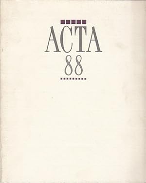 Imagen del vendedor de ACTA 88 a la venta por Librería Vobiscum