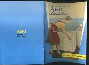 Waschkombination AEG Lavalus. Gebrauchsanleitung.