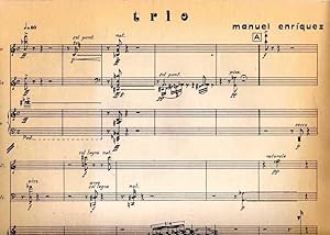 Trio for Violin, Cello, and Piano (1974) [FULL SCORE]