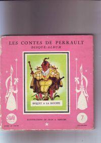 Les contes de Perrault Riquet a la houppe disque-album Illustrations de Jean A. Mercier