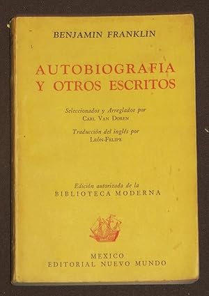 Seller image for Autobiografa Y Otros Escritos for sale by Librera Urbe