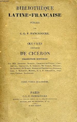 Imagen del vendedor de OEUVRES COMPLETES DE CICERON, TOME VII, LETTRES a la venta por Le-Livre