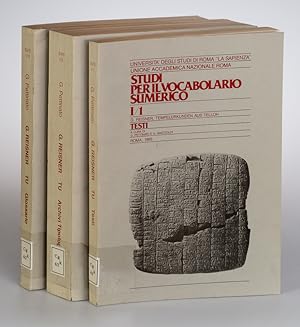 Studi per Vocabolario Sumerico. Vol. I/1-I/III. (= Universita degli Studi di Roma 'La Spienza' Un...