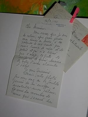 Lettre Manuscrite à Lo Duca (+ enveloppe) Du 17/03/1949