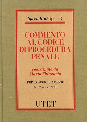 Bild des Verkufers fr Commento al nuovo Codice di procedura penale. 1 aggiornamento zum Verkauf von Libro Co. Italia Srl