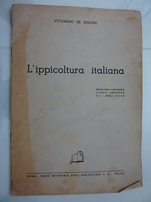 "L'IPPICOLTURA ITALIANA Estratto dalla rivista mensile L'ITALIA AGRICOLA N.° 4 APRILE 1942 - XX"