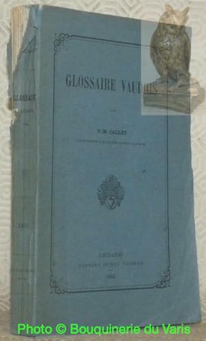 Imagen del vendedor de Glossaire vaudois. a la venta por Bouquinerie du Varis