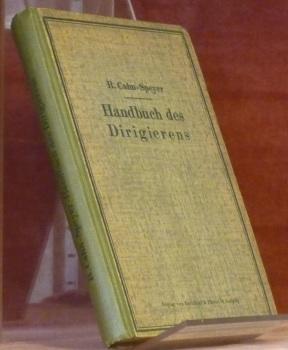 Imagen del vendedor de Handbuch des Dirigierens. a la venta por Bouquinerie du Varis