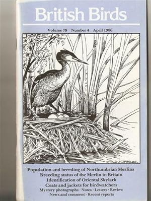 British Birds Volume 79 No 4 April 1986
