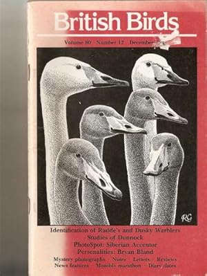 British Birds Volume 80 No 12 December 1987