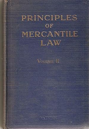 Principles of Mercantile Law Volume II