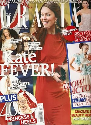Grazia Magazine. UK Royal Wedding. "William Kate Countdown Begins." 29 November 2010
