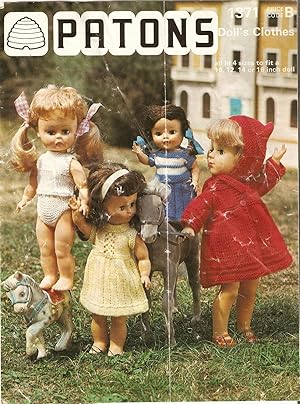 Patons Dolls Clothes No.1371. Plus Loose Leaf Insert Magazine Cutting, with Duplicate Hand Typed ...