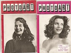 Photoart Magazines.10 Issues. Vol 1, 1955-56.Nos 2,4,5,6.Vol 2, 1956.Nos 2,5,6. Vol 3,1956.no. 3....
