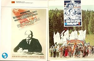 Pack of 12 Russian Peace Postcards in Card Folder. 1983.