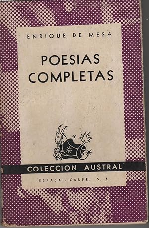 Seller image for POESIAS COMPLETAS Coleccin Austral n 223. Sobrecubierta. for sale by Librera Hijazo