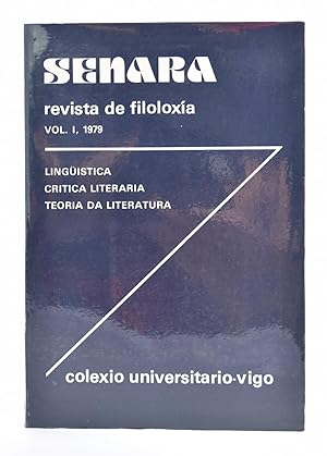 Imagen del vendedor de SENARA, REVISTA DE FILOLOXA, VOL. I, 1979 (LINGSTICA - CRTICA LITERARIA - TEORA DE LA LITERATURA) a la venta por Librera Monogatari