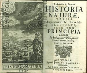 Bild des Verkufers fr Historia Naturae, Variis Experimentis & Ratiociniis Elucidata, secundum Principia Stabilita In Institutione Philosophiae. zum Verkauf von Antiquariat Weinek