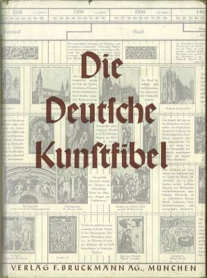 Seller image for Die Deutsche Kunstfibel. Ein Fhrer durch die Geschichte der deutschen Kunst. Mit 187 Abbildungen und zwei Zeittafeln. for sale by Antiquariat Weinek