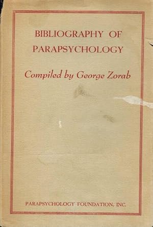 Seller image for BIBLIOGRAPHY OF PARAPSYCHOLOGY. for sale by Books on the Boulevard