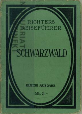 Image du vendeur pour Der Schwarzwald. Kleine Ausgabe. Mit 9 Karten und Plnen sowie einem Panorama vom Feldberg. mis en vente par Antiquariat Weinek