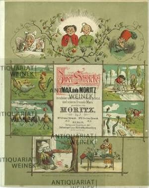 Bild des Verkufers fr Zwei Streiche von Max und Moritz. In schne und bekannte Musik gesetzt und seinem Freunde Max gewidmet von Moritz. Op. 7. N. 1 Erster Streich. zum Verkauf von Antiquariat Weinek