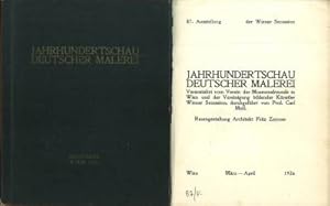 Bild des Verkufers fr LXXXVII. Ausstellung. Jahrhundertschau Deutscher Malerei. Ausstellung. Veranstaltet vom Verein der Museumsfreunde in Wien und der Vereinigung bildender Knstler. Mrz - April 1926. zum Verkauf von Antiquariat Weinek