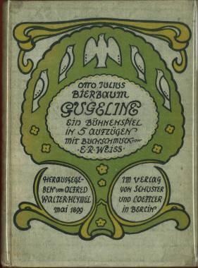 Bild des Verkufers fr Gugeline. Ein Bhnenspiel in 5 Aufzgen. Mit Buchschmuck von E. R. Wei. zum Verkauf von Antiquariat Weinek