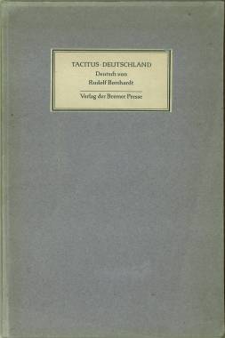 Bild des Verkufers fr Tacitus. Deutschland. zum Verkauf von Antiquariat Weinek