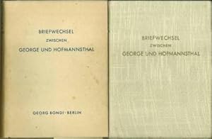 Seller image for Briefwechsel zwischen George und Hofmannsthal. Herausgegeben von Robert Boehringer. for sale by Antiquariat Weinek