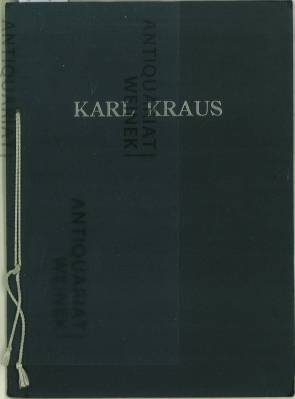 Imagen del vendedor de In Memoriam Karl Kraus. (Abdruck des Nachrufes von Leopold Liegler in der Basler National Zeitung vom 16.Juni 1936 und auf seine Radio-Gedenkrede im Wiener Sender am gleichen Tage). a la venta por Antiquariat Weinek