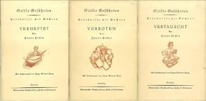 Seller image for Stille Gefhrten. Erlebnisse mit Bchern. Erstes Heftchen: Verheftet. Viertes Heftchen: Verboten. Fnftes Heftchen: Vertauscht. Mit Zeichnungen von Hugo Steiner-Prag. for sale by Antiquariat Weinek