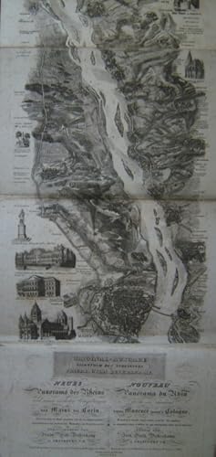 Bild des Verkufers fr Neues Panorama des Rheins von Mainz bis Kln. Mit Randbildern vermehrt. Mit Anhang Notizen fr Rheinreisende. zum Verkauf von Antiquariat Weinek