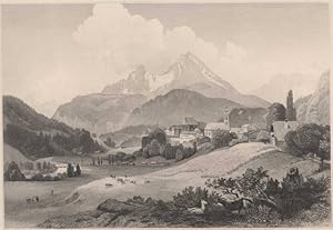 Seller image for [Deutschland] - Berchtesgaden. View Berchtesgaden - Vue de Berchtesgaden. for sale by Antiquariat Weinek