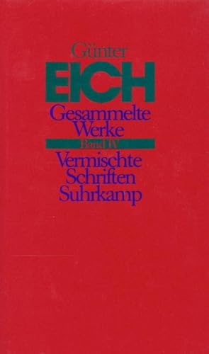 Bild des Verkufers fr Gesammelte Werke, rev. Ausg. Vermischte Schriften zum Verkauf von Rheinberg-Buch Andreas Meier eK
