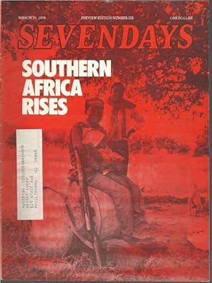 Seller image for Southern Africa Rises. Seven Days. Preview Edition Number Six, March 15, 1976 for sale by Lincbook