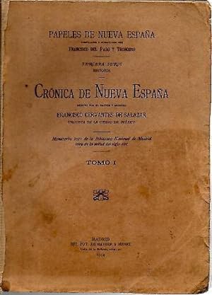 Seller image for CRONICA DE NUEVA ESPAA. TOMO I. for sale by Librera Javier Fernndez