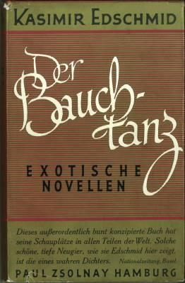 Imagen del vendedor de Der Bauchtanz. Exotische Novellen. a la venta por Antiquariat Weinek