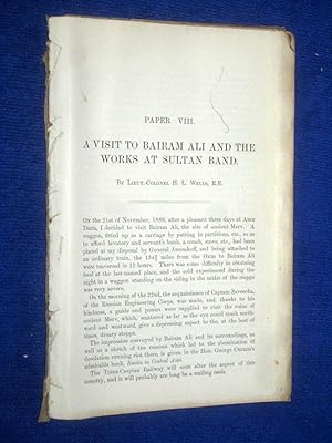 A Visit to Bairam Ali and the Works at Sultan Band. Paper VIII from 1890 Professional Papers of t...