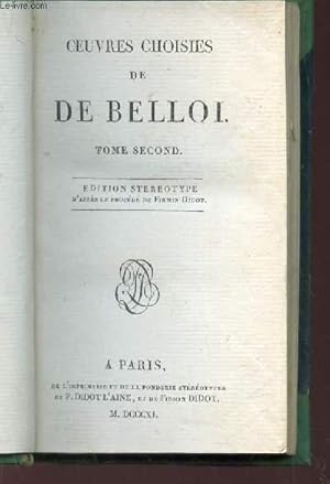 Seller image for OEUVRES CHOISIES DE DE BOILLOI - TOME SECOND. for sale by Le-Livre