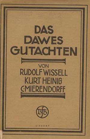 Seller image for Das Dawes Gutachten. for sale by Versandantiquariat Boller